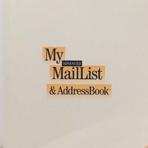 MailList & Address book tutorial. Illustrated paperback